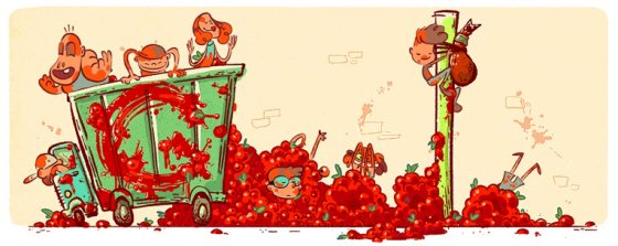 google doodle la tomatina
