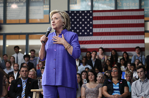 Hillary Clinton held a town meeting event at Exeter High School in Exeter, N.H. on Aug. 10, 2015.