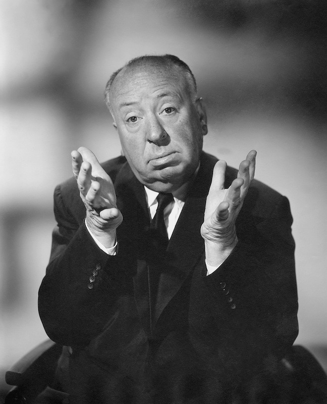 Alfred Hitchcock at a photo shoot ca. 1960s for 'Alfred Hitchcock Presents' (NBC&mdash;NBCU Photo Bank)