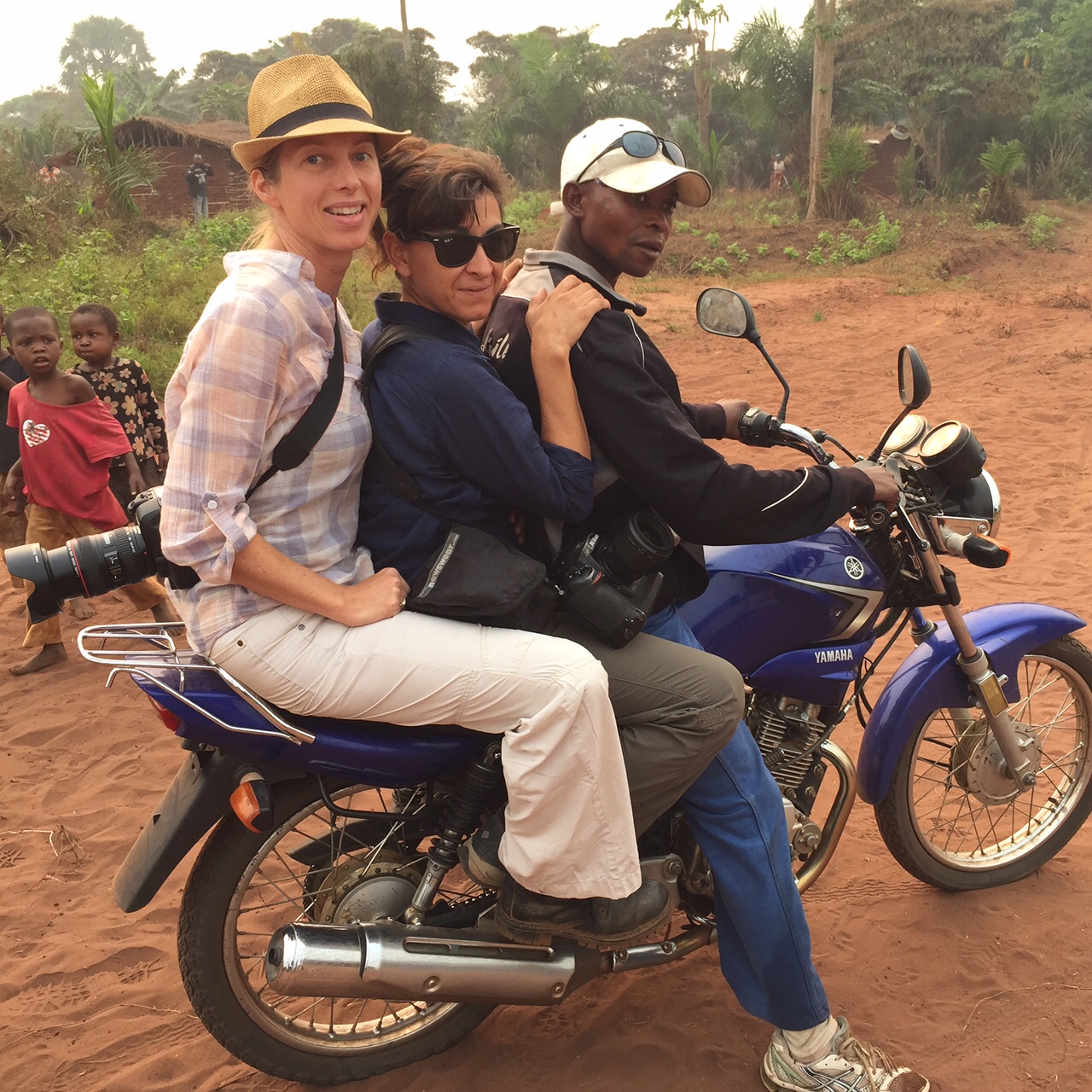 TIME’s Africa Bureau Chief Aryn Baker and photographer Lynsey Addario on assignment for TIME in the Democratic Republic of Congo. (<a href="https://instagram.com/arynebaker/" target="_blank" title="@arynebaker">@arynebaker</a>)
