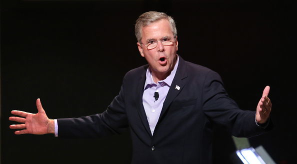 2016 Republican presidential candidate Jeb Bush addresses central Florida pastors at a meet-and-greet hosted by the Centro Internacional de la Familia church in Orlando, Fla., on Monday, July 27, 2015.