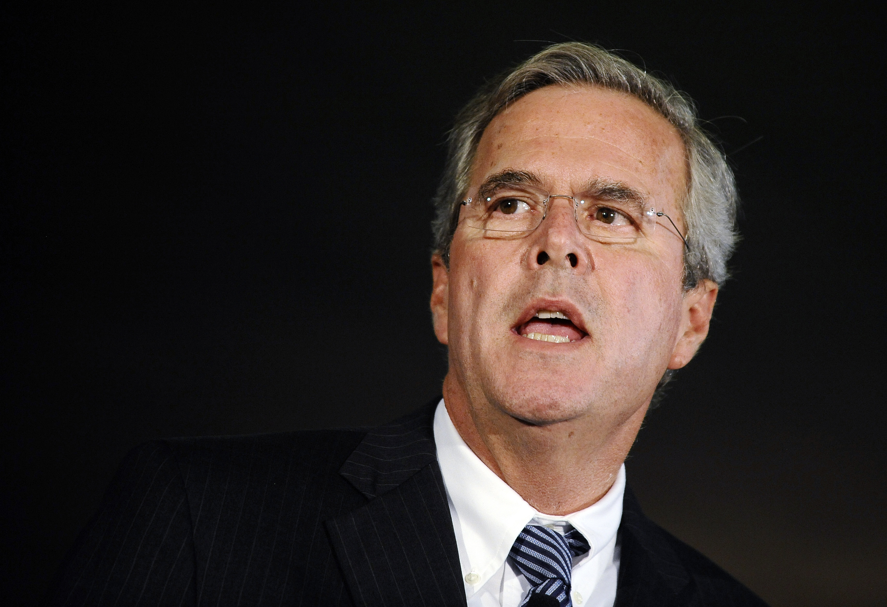 Republican presidential candidate former Fla. Gov. Jeb Bush speaks during a town hall meeting on Aug. 17, 2015, in Columbia, S.C. (Rainier Ehrhardt—AP)