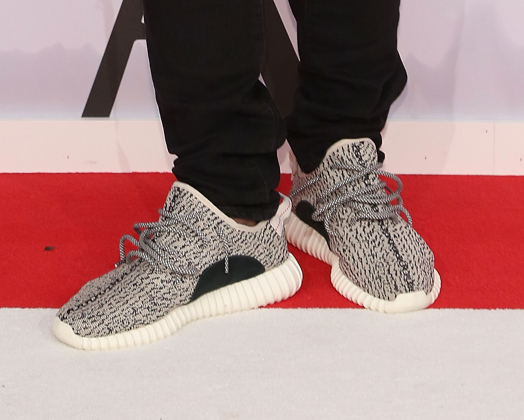 Kanye West's Yeezy Adidas shoes at the 2015 CFDA Awards at Alice Tully Hall at Lincoln Center on June 1, 2015 in New York City. (Taylor Hill—FilmMagic/Getty Images)