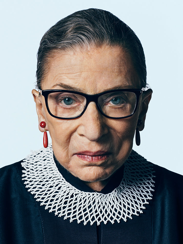 United States Supreme Court Justice Ruth Bader Ginsburg photographed at the Supreme Court in Washington, D.C., March 17, 2015.From  The 100 Most Influential People.  April 27 / May 4, 2015 issue.