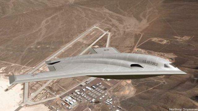 An artist's rendering of what the Long Range Strike Bomber might look like. (Northrop Grumman)