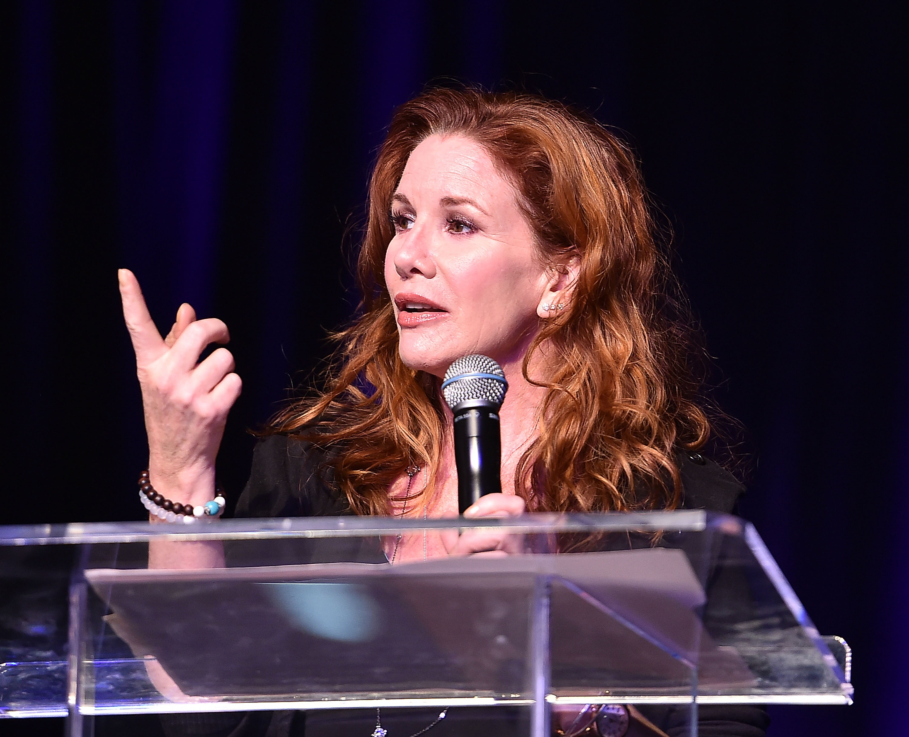 Actress Melissa Gilbert onstage at the Atlanta Ultimate Women's Expo at Georgia World Congress Center on May 3, 2015  in Atlanta, Georgia. (Paras Griffin&mdash;Getty Images)