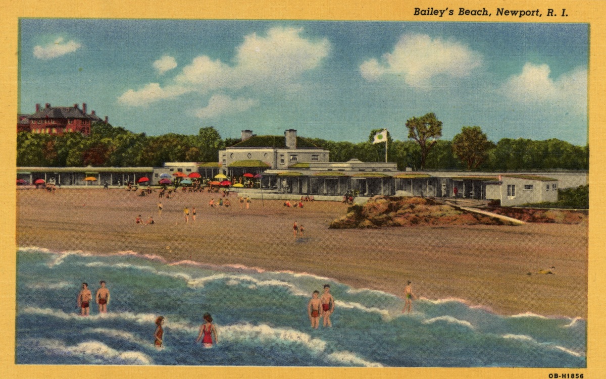 Bailey's Beach. ca. 1940, Newport, Rhode Island, USA, Bailey's Beach, Newport, R.I.