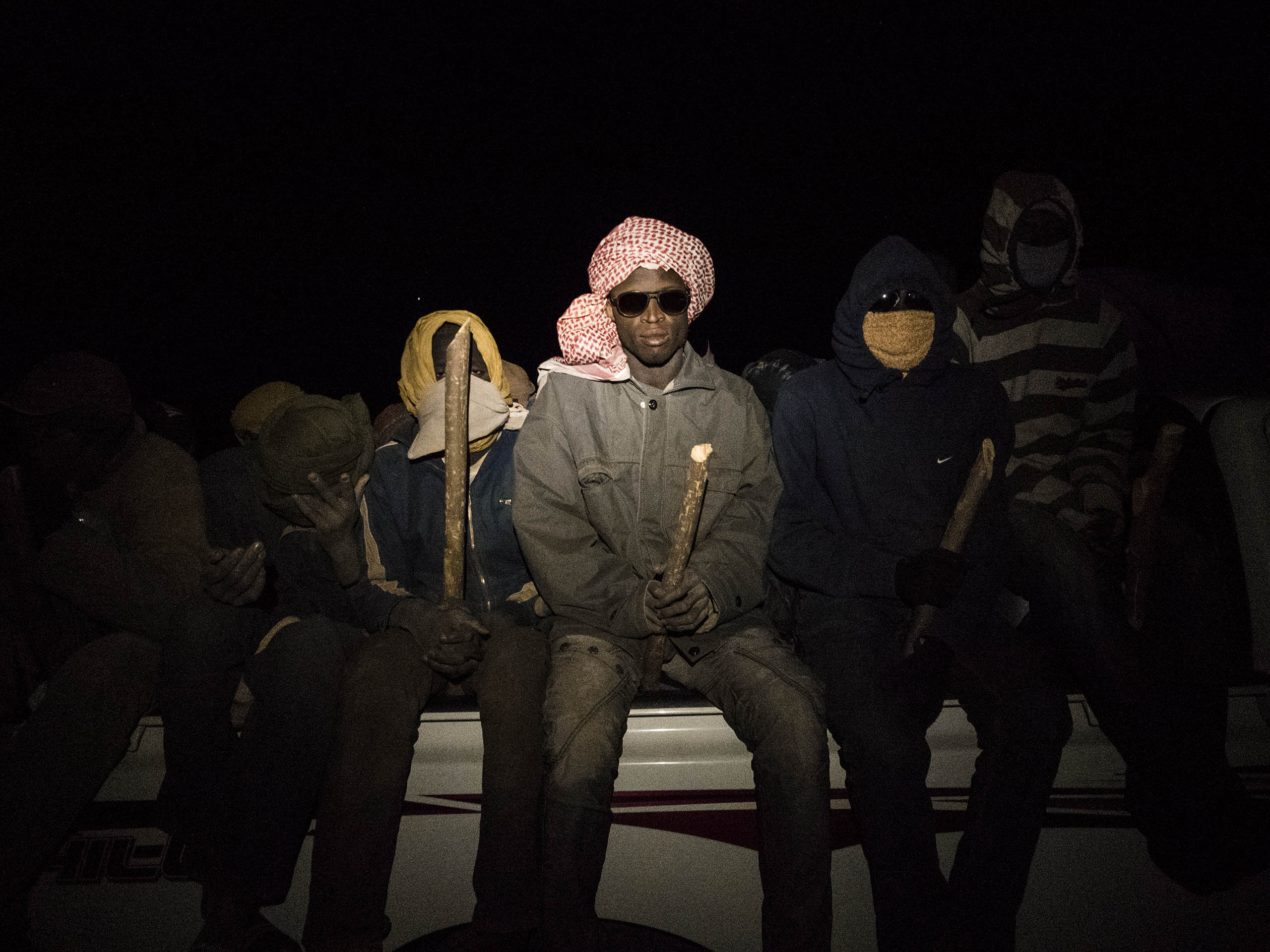 A group of migrants from West African countries near the border with Niger. They are on the road to Tripoli, where they will likely try to continue on to Europe.
                              One of the main source of income in Tebu controlled areas remains illegal immigration.