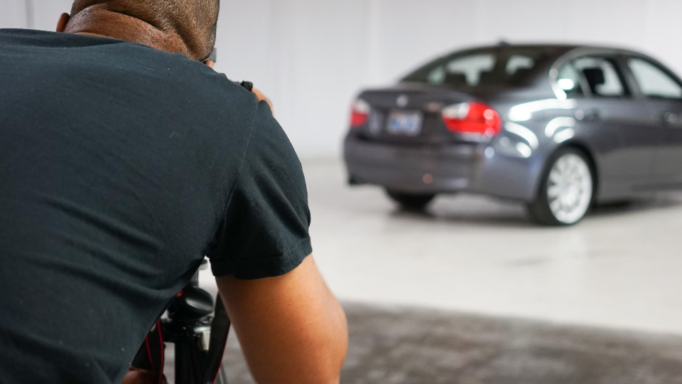 A photographer creates images of a Shift user's car before it's listed on their site, a peer-to-peer marketplace that announced $50 million in funding on Sept. 1. (Courtesy of Shift)