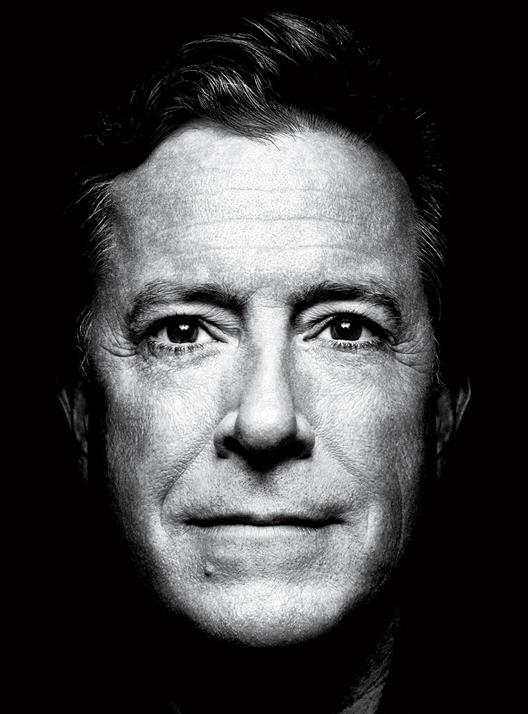Stephen Colbert photographed for TIME on August 7, 2015 in New York City.From  Night Vision.  Sept. 7 / Sept. 14, 2015 issue.