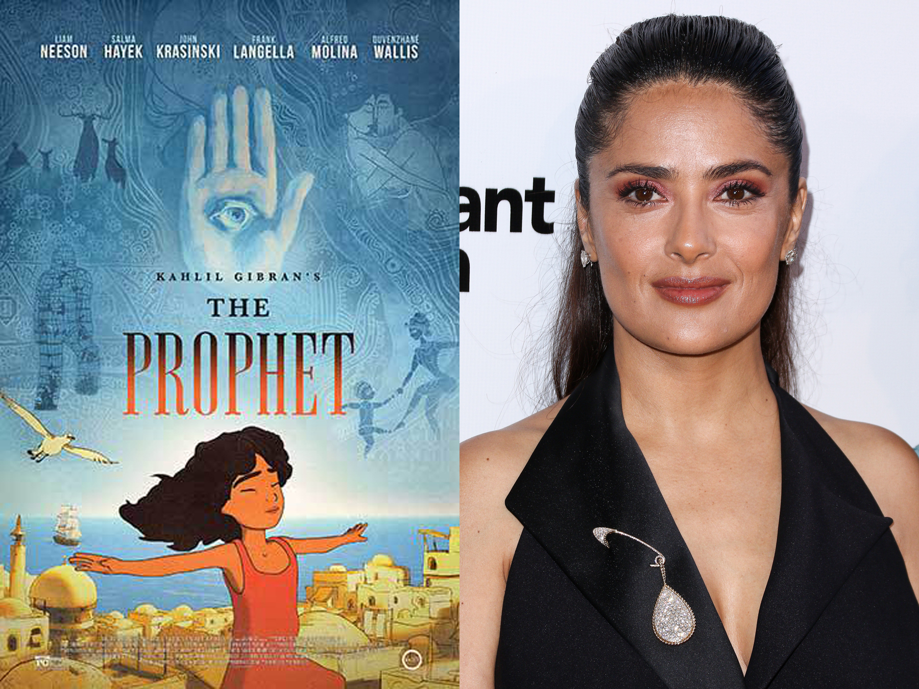 Salma Hayek Pinault attends the LA Special Screening of "Kahlil Gibran's The Prophet" held at LACMA's Bing Theatre on July 29, 2015, in Los Angeles. (John Salangsang—Invision/AP)