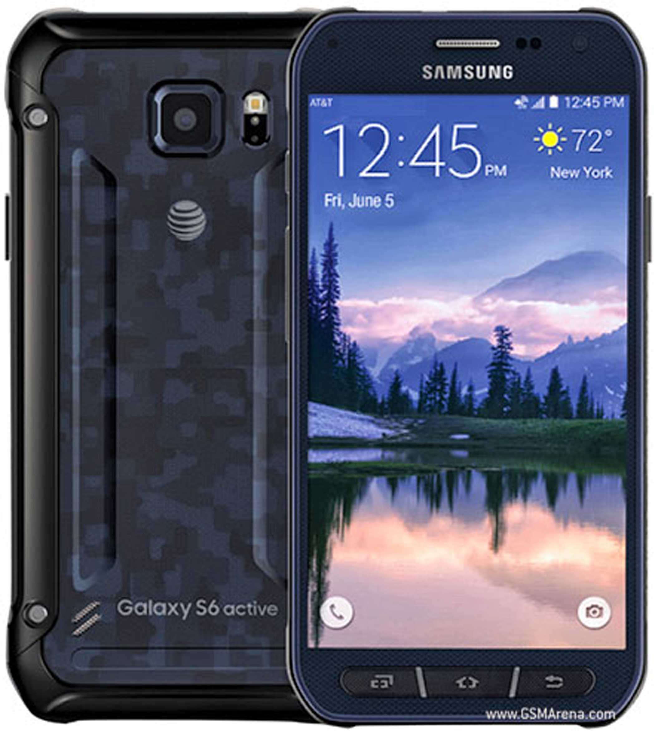 Galaxy S6 Active - This phone is almost identical to the Galaxy S6 internally, but plastic and rubber casing make it dust and water-proof. The phone is also bulkier and has a larger battery for extended battery life.