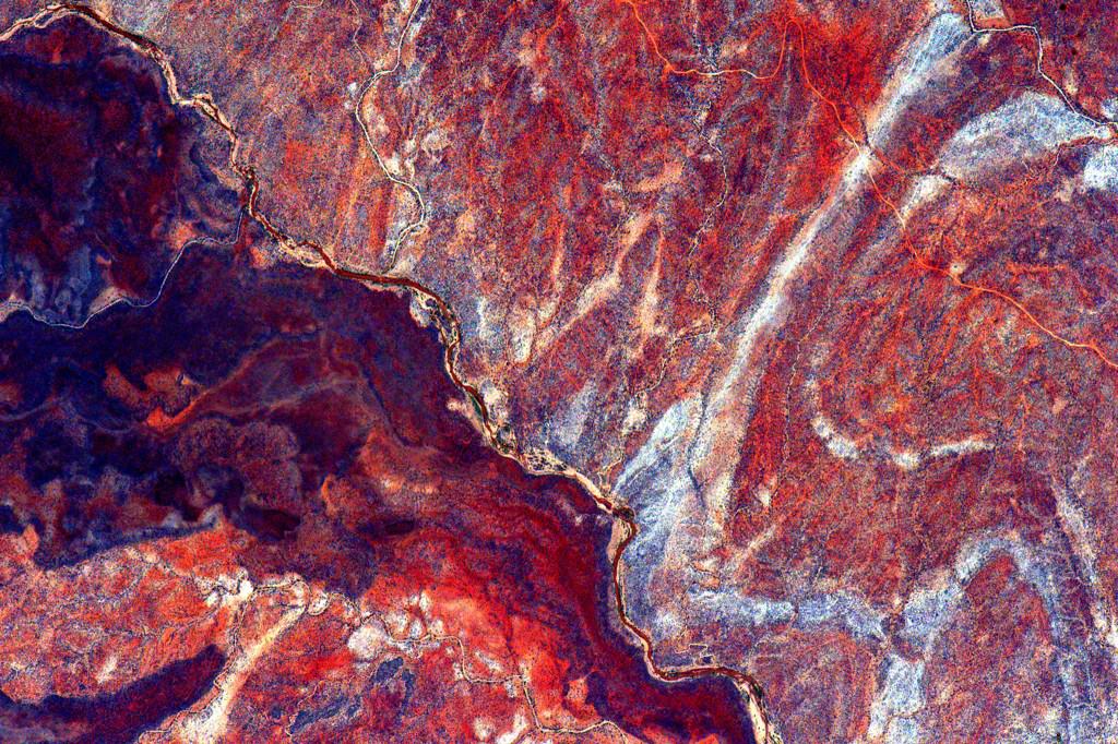 #EarthArt Grainy, veiny but mainly amazing. #YearInSpace  - via Twitter on Aug. 17, 2015