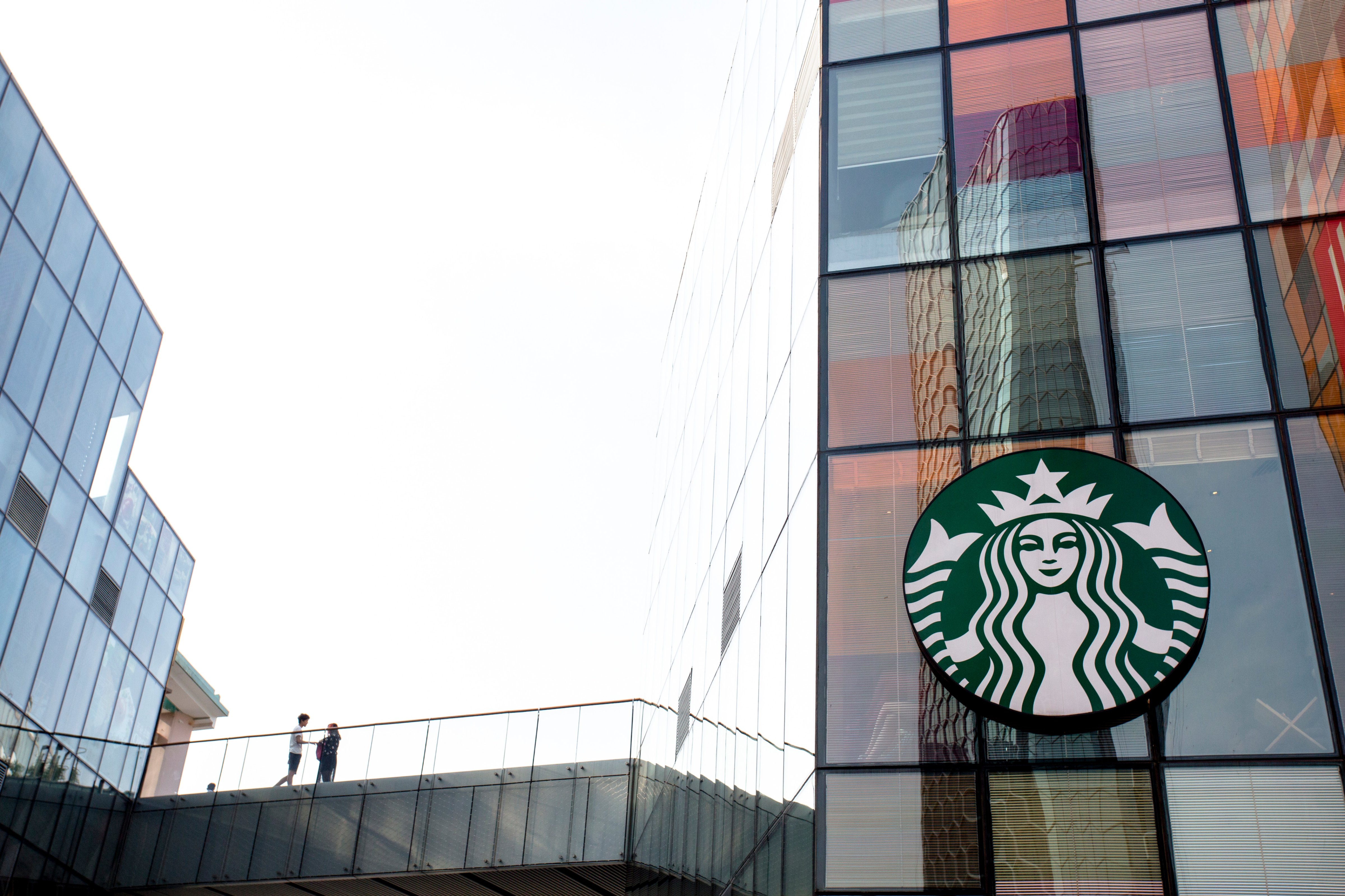 A Starbucks cafe in Sanlitun, China on Aug. 8, 2015. (Zhang Peng—LightRocket/Getty Images)