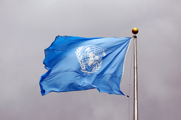 Flag of the United Nations at the headquarters of the United Nations in New York City on Sept. 24, 2014.