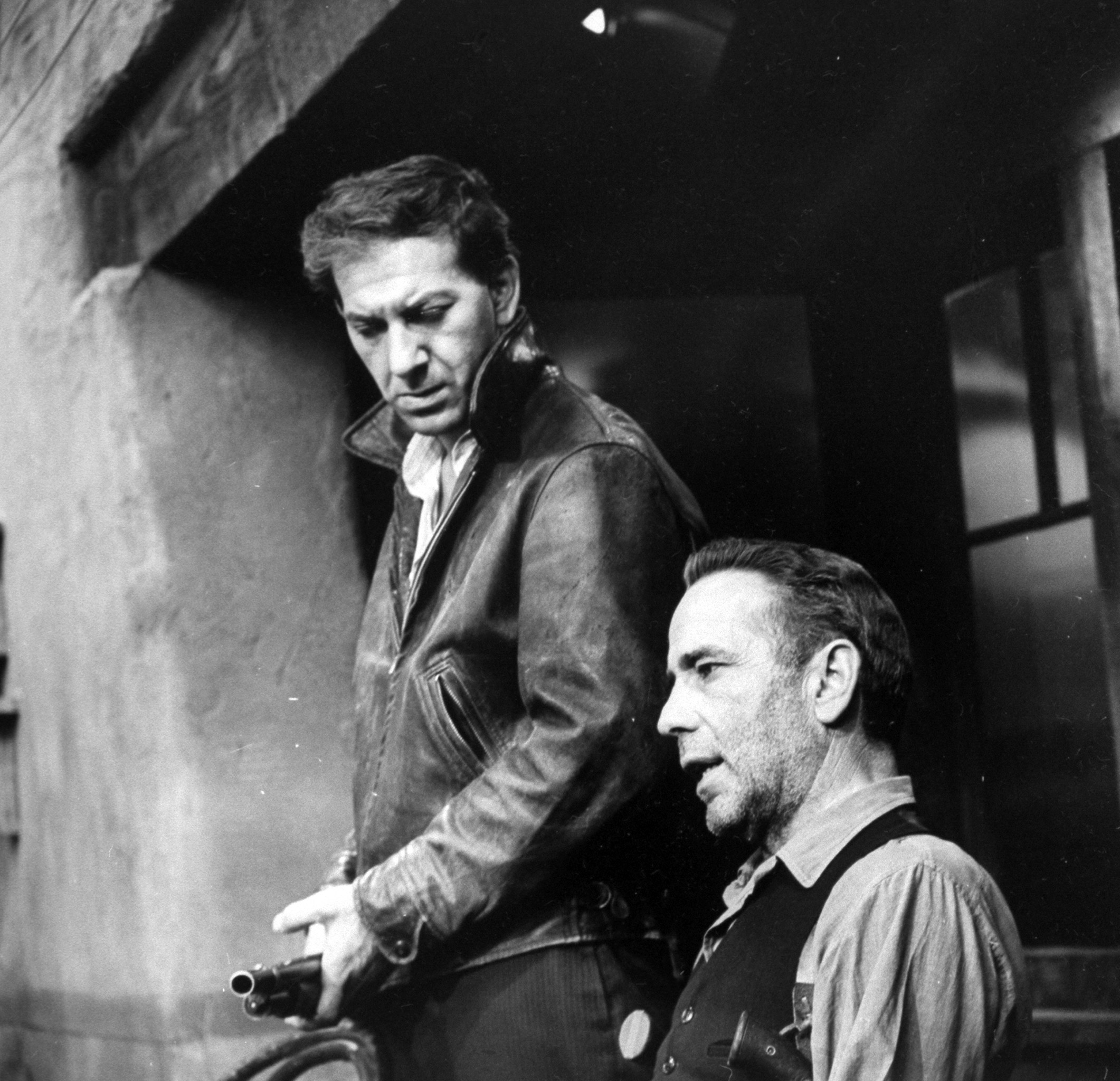 Jack Klugman, with Humphrey Bogart, 1955