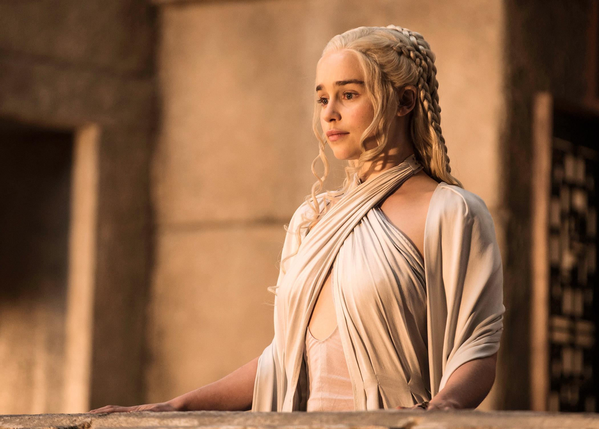 Emilia Clarke in “Game of Thrones” on HBO (Macall B. Polay—HBO/courtesy Everett Collection)