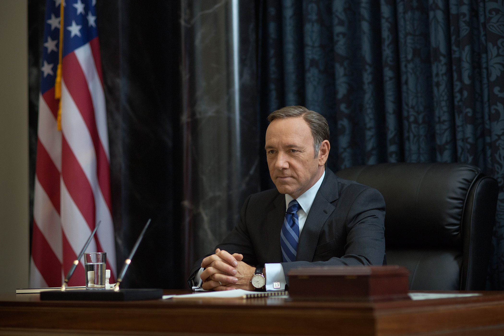 Kevin Spacey as Frank Underwood in "House of Cards” on Netflix
