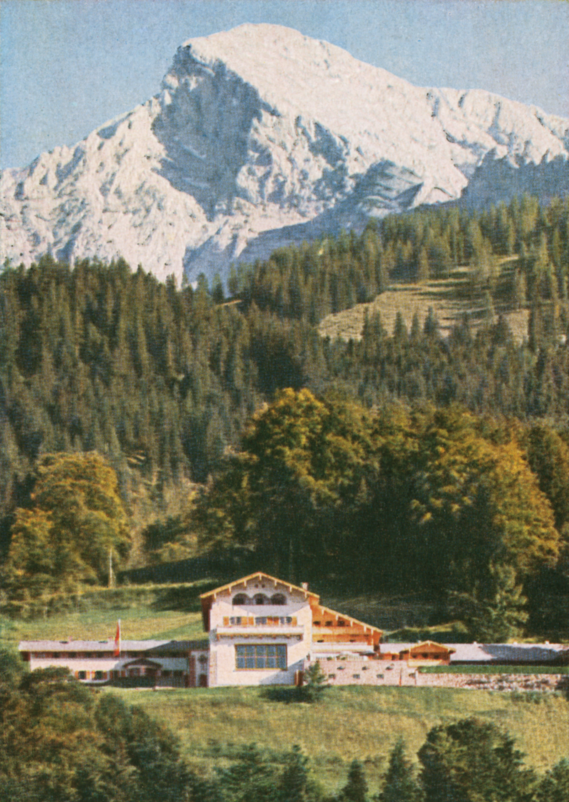 Heinrich Hoffmann, postcard of the Berghof, 1936.