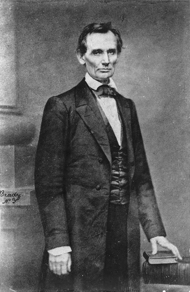 Abraham Lincoln by Mathew Brady, 1860.