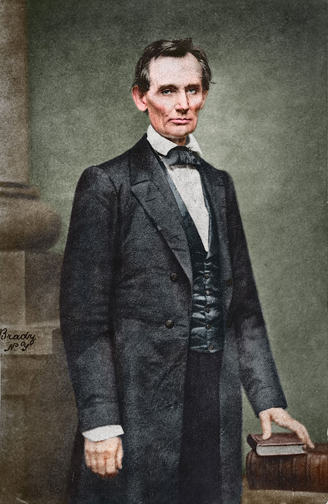 Abraham Lincoln by Mathew Brady, 1860.