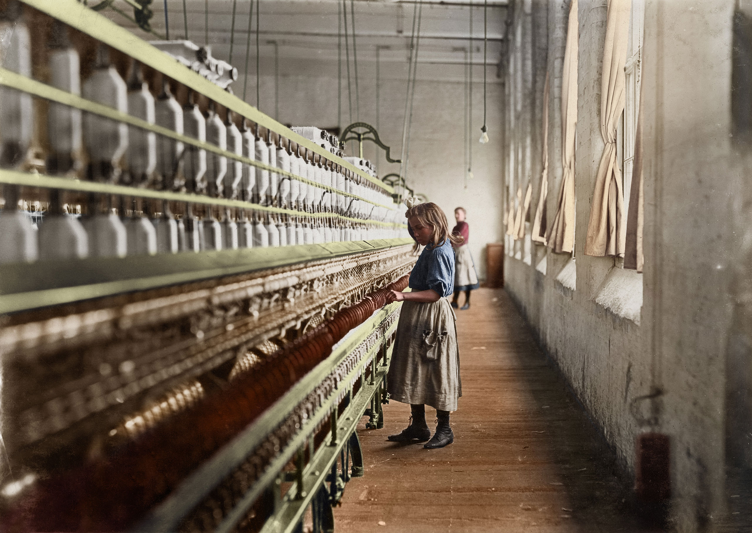 Girl Worker in Carolina Cotton Mill by Lewis Hine, 1908.