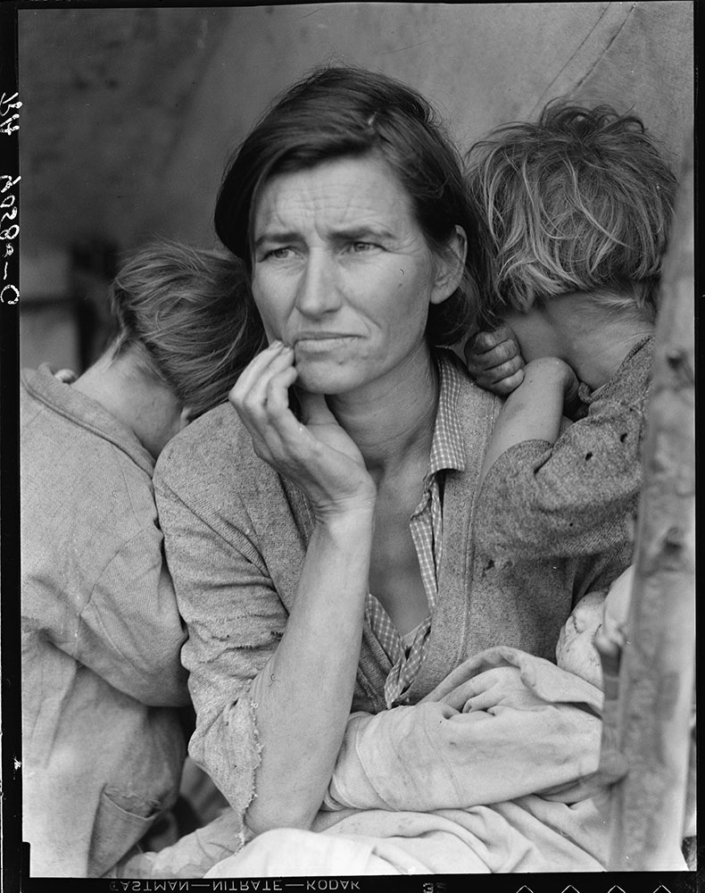 Migrant Mother by Dorothea Lange, 1936.