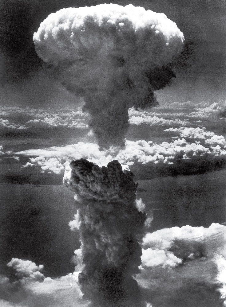 Mushroom Cloud Over Nagasaki by Lieutenant Charles Levy, 1945.