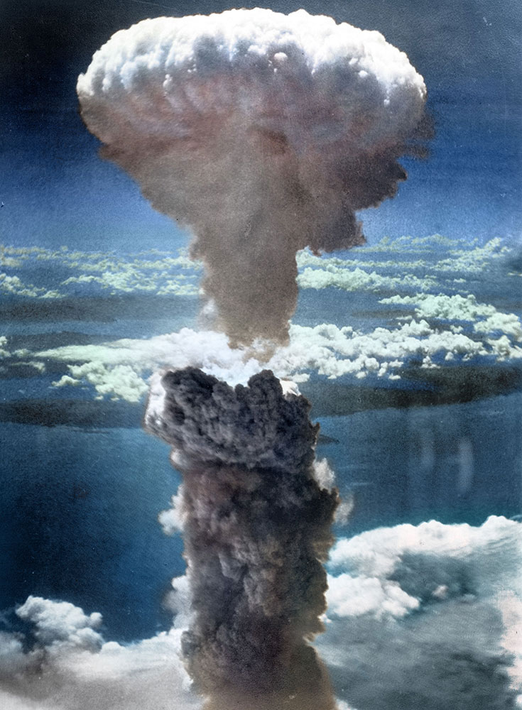 Mushroom Cloud Over Nagasaki by Lieutenant Charles Levy, 1945.