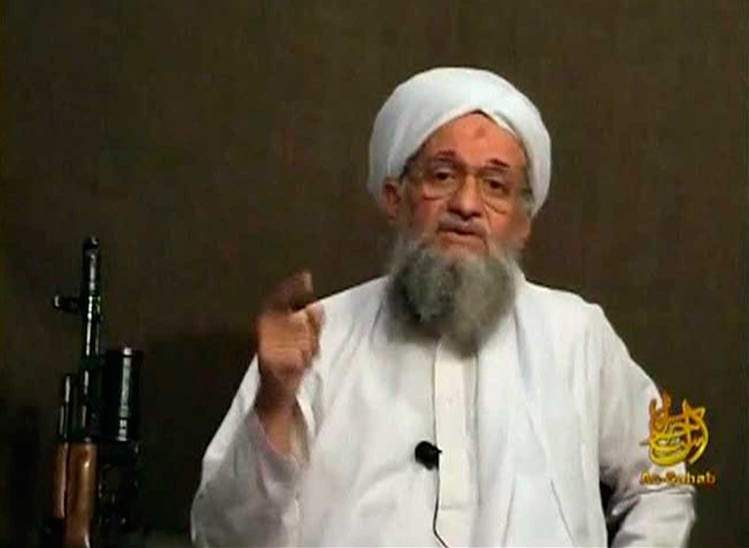 Al Qaeda's second-in-command Ayman al-Zawahri speaks from an unknown location, in this still image taken from video uploaded on a social media website June 8, 2011. (Reuters)