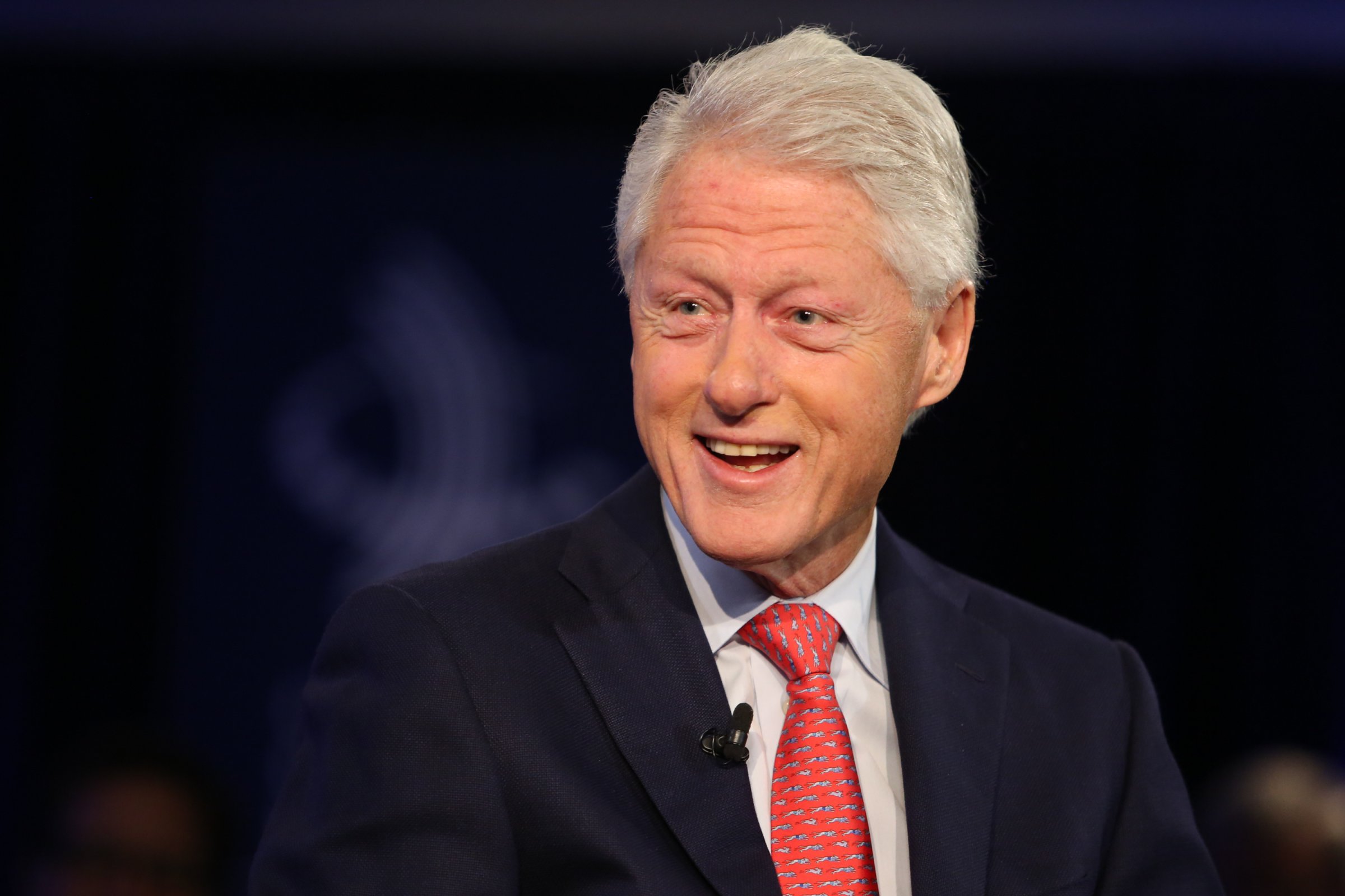 Bill Clinton speaks at an interview, during the Clinton Global Initiative Annual Meeting, in New York City on Sept. 28, 2015.