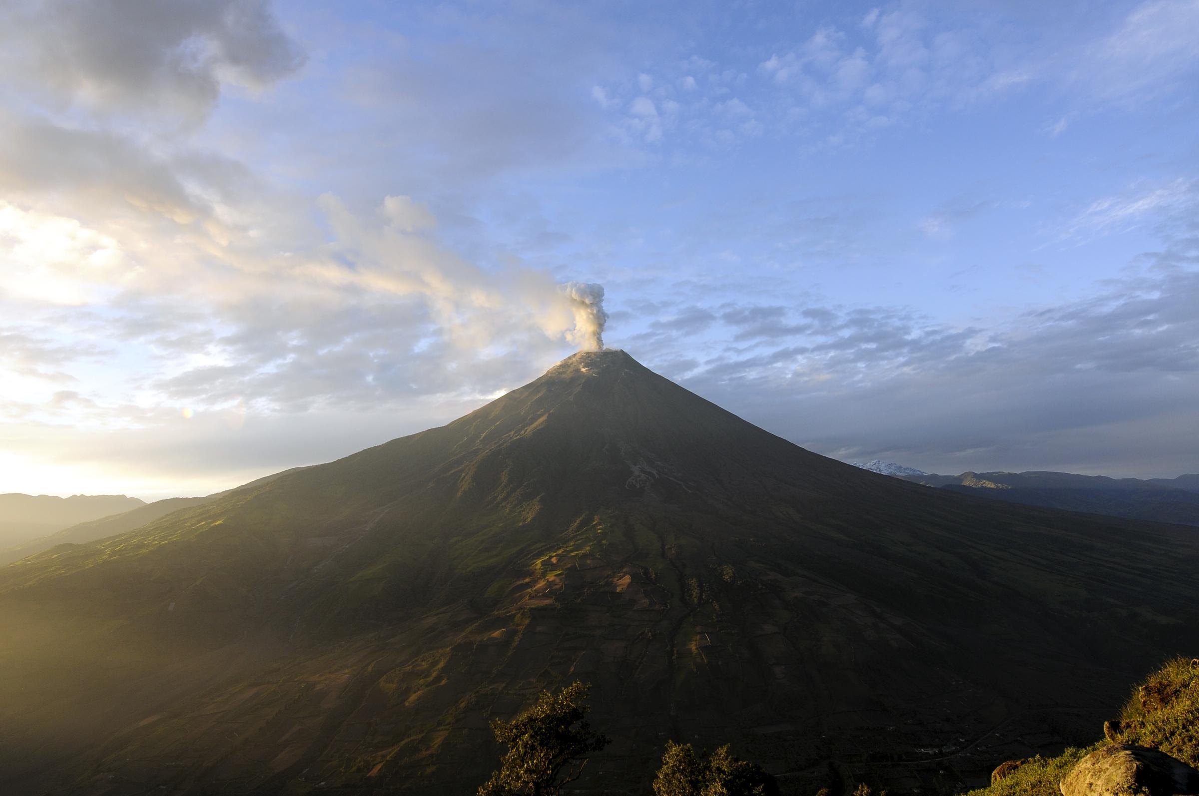 Tungurahua Volcano Erupts In Ecuador