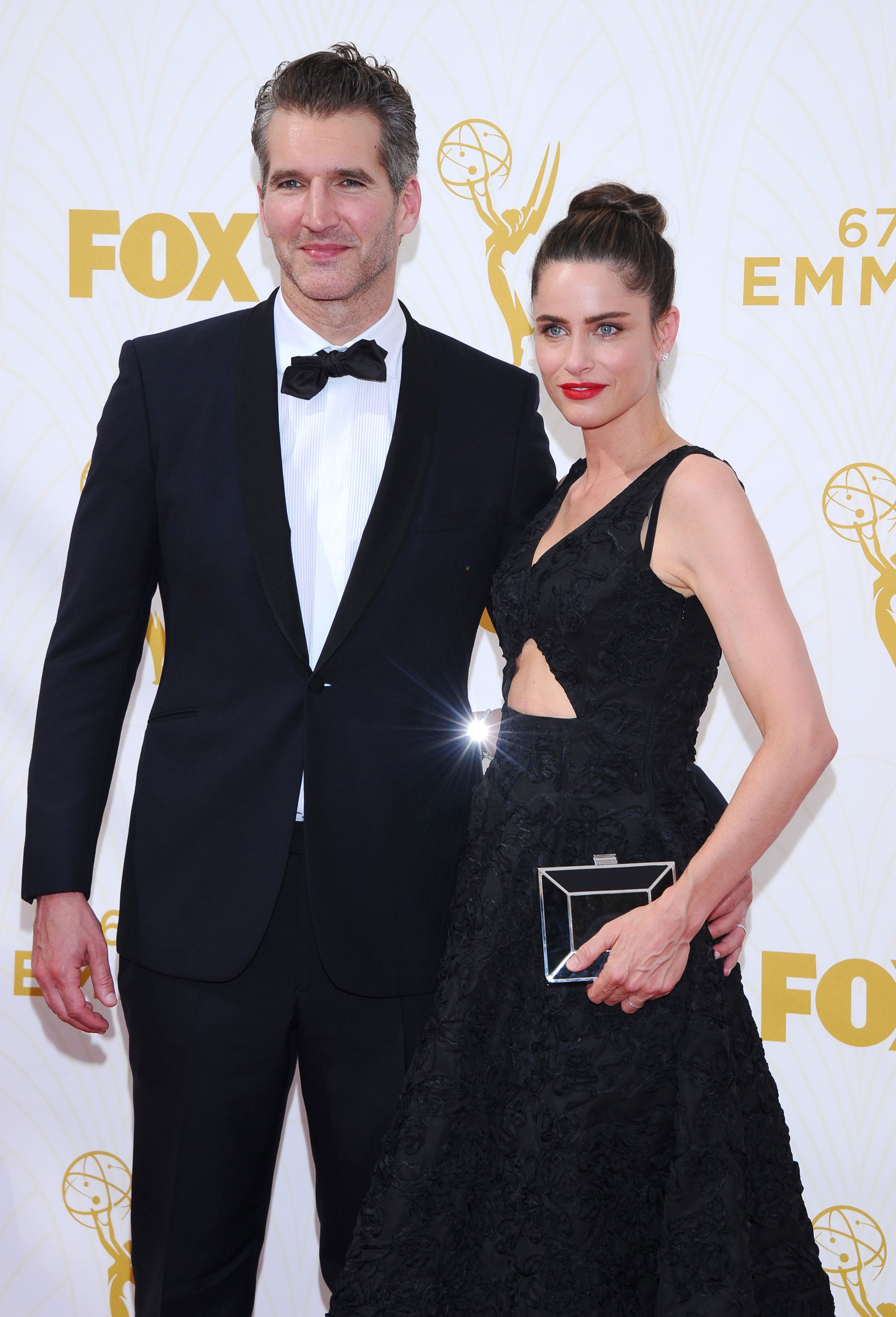 67th Emmys Awards - David Benioff and Amanda Peet - 2015