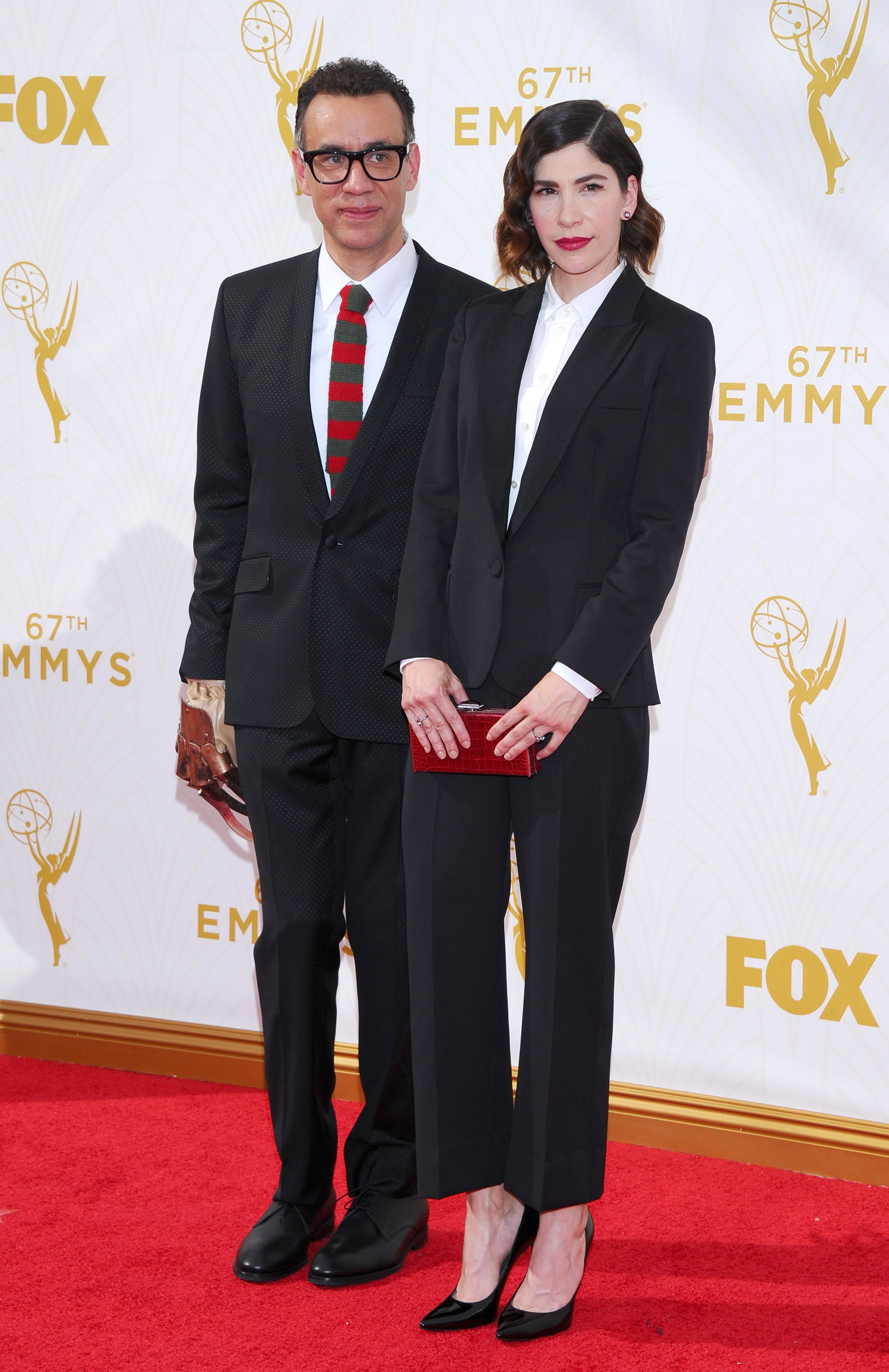 67th Emmys Awards - Fred Armisen and Carrie Brownstein - 2015