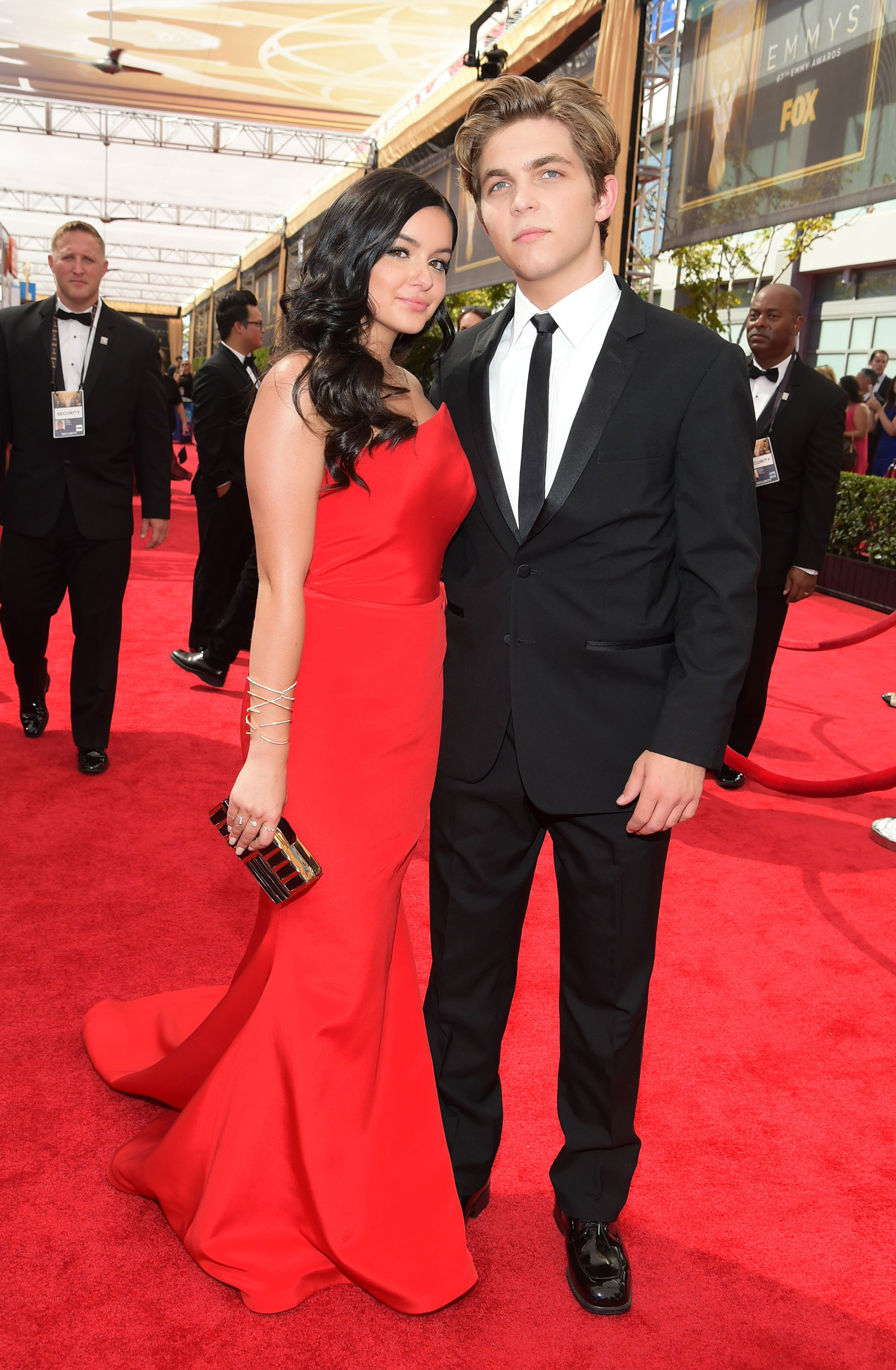 67th Emmys Awards - Ariel Winter and Laurent Claude Gaudette - 2015