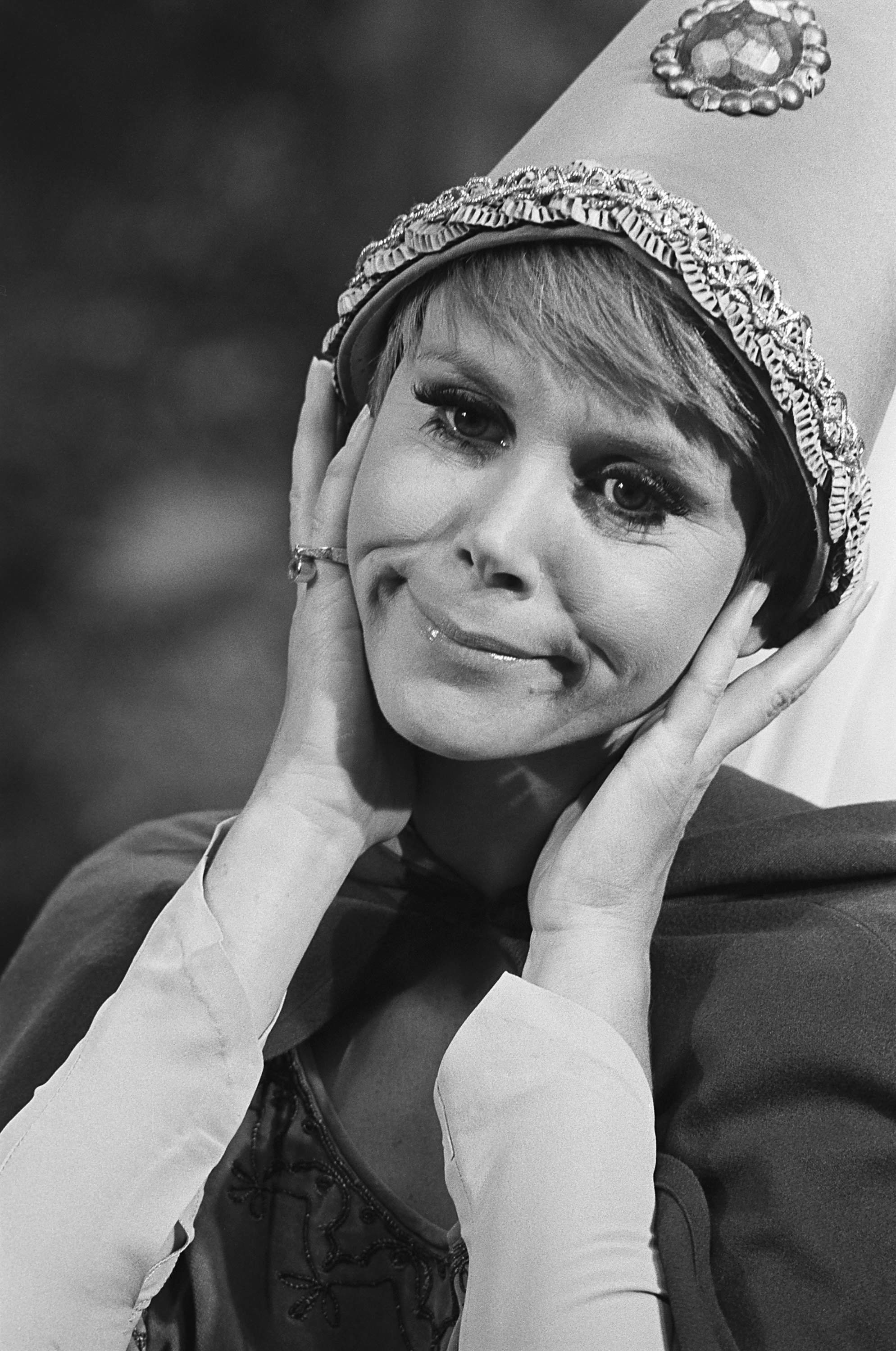 Judy Carne on <i>Rowan &amp; Martin's Laugh-In</i>, aired on Oct. 28, 1968 (NBC—Getty Images)