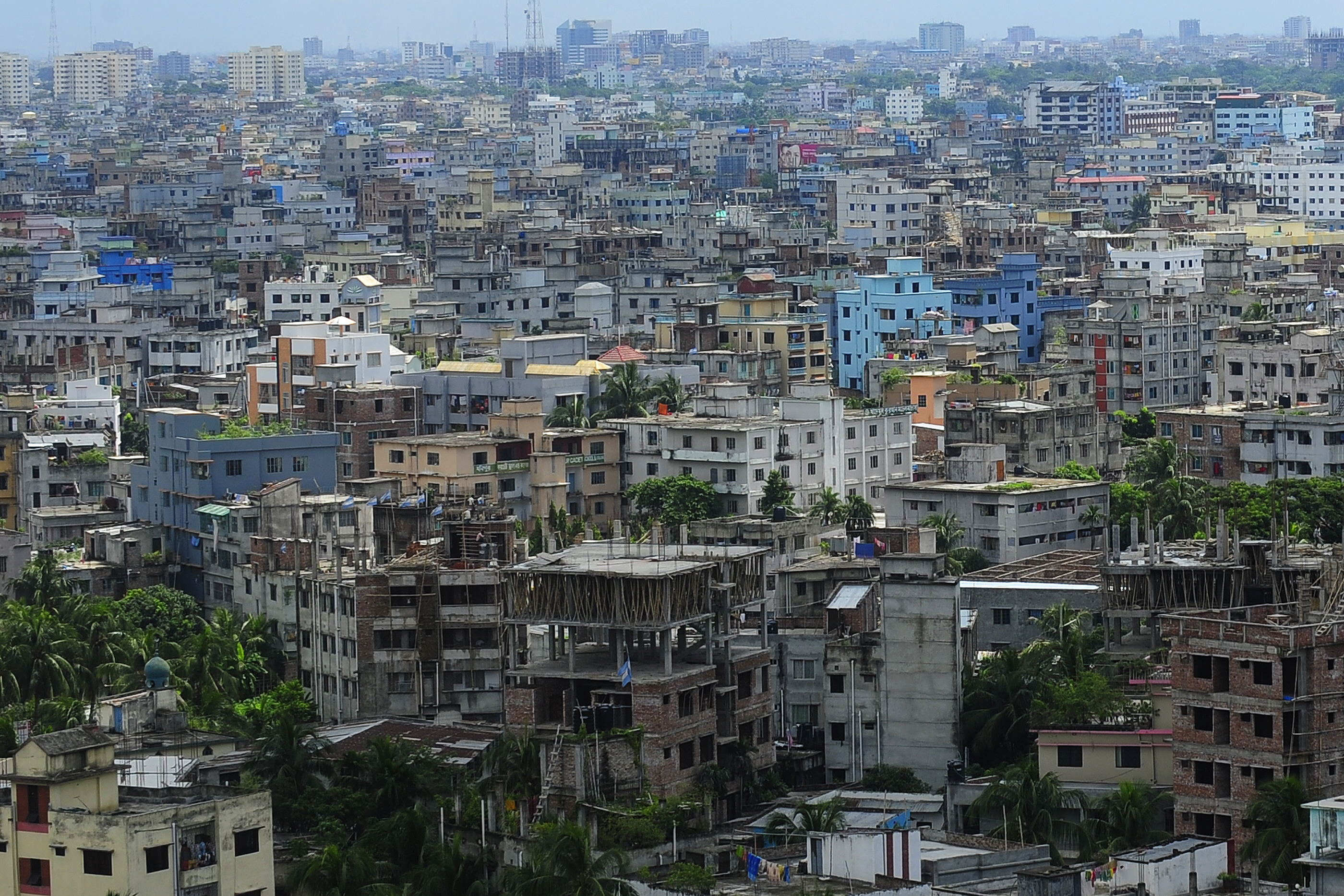 A general view of the Bangladeshi capital, Dhaka, on Sept. 20, 2010 (Munir Uz Zaman—AFP/Getty Images)