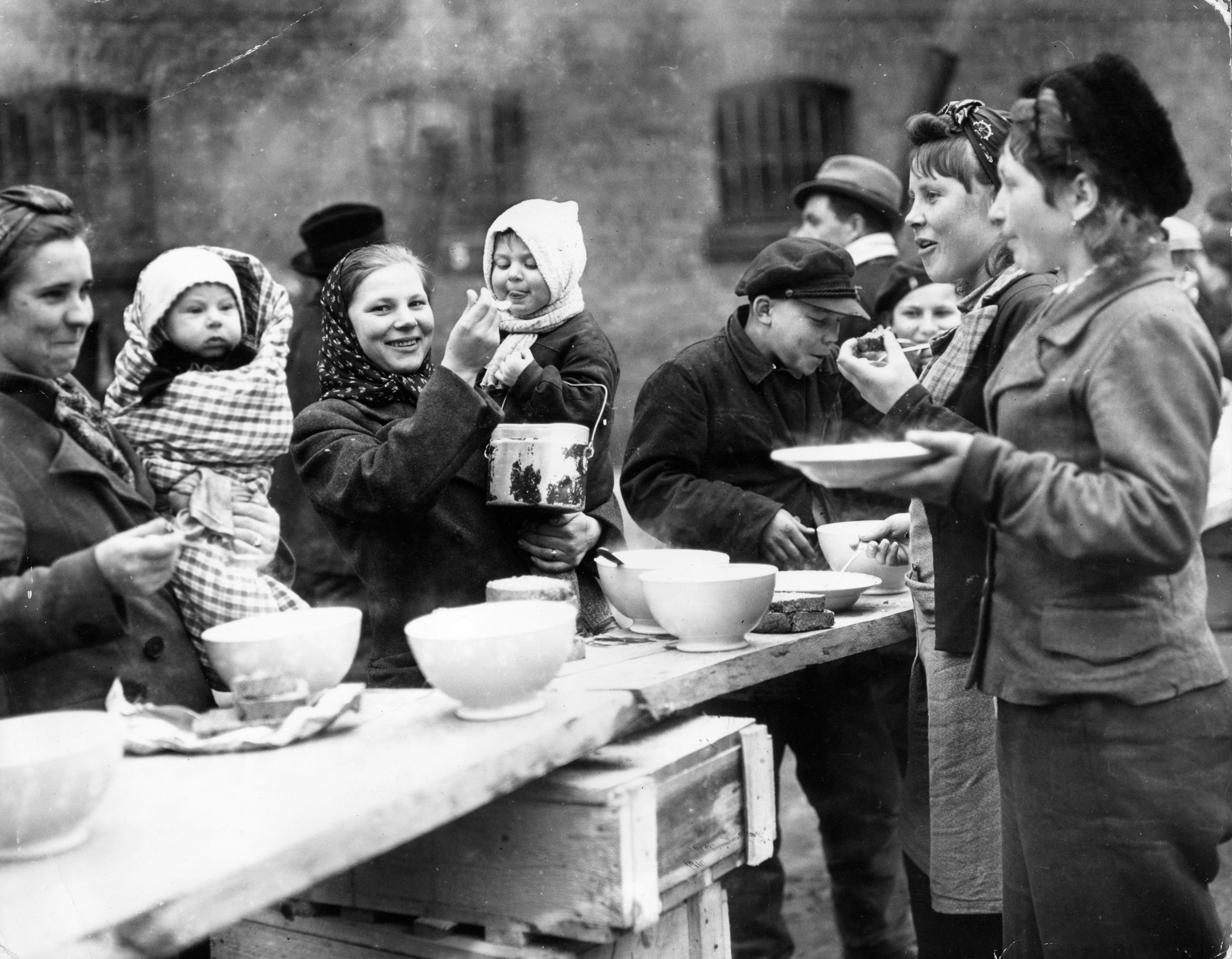 A displaced persons camp in Germany, March, 1945.