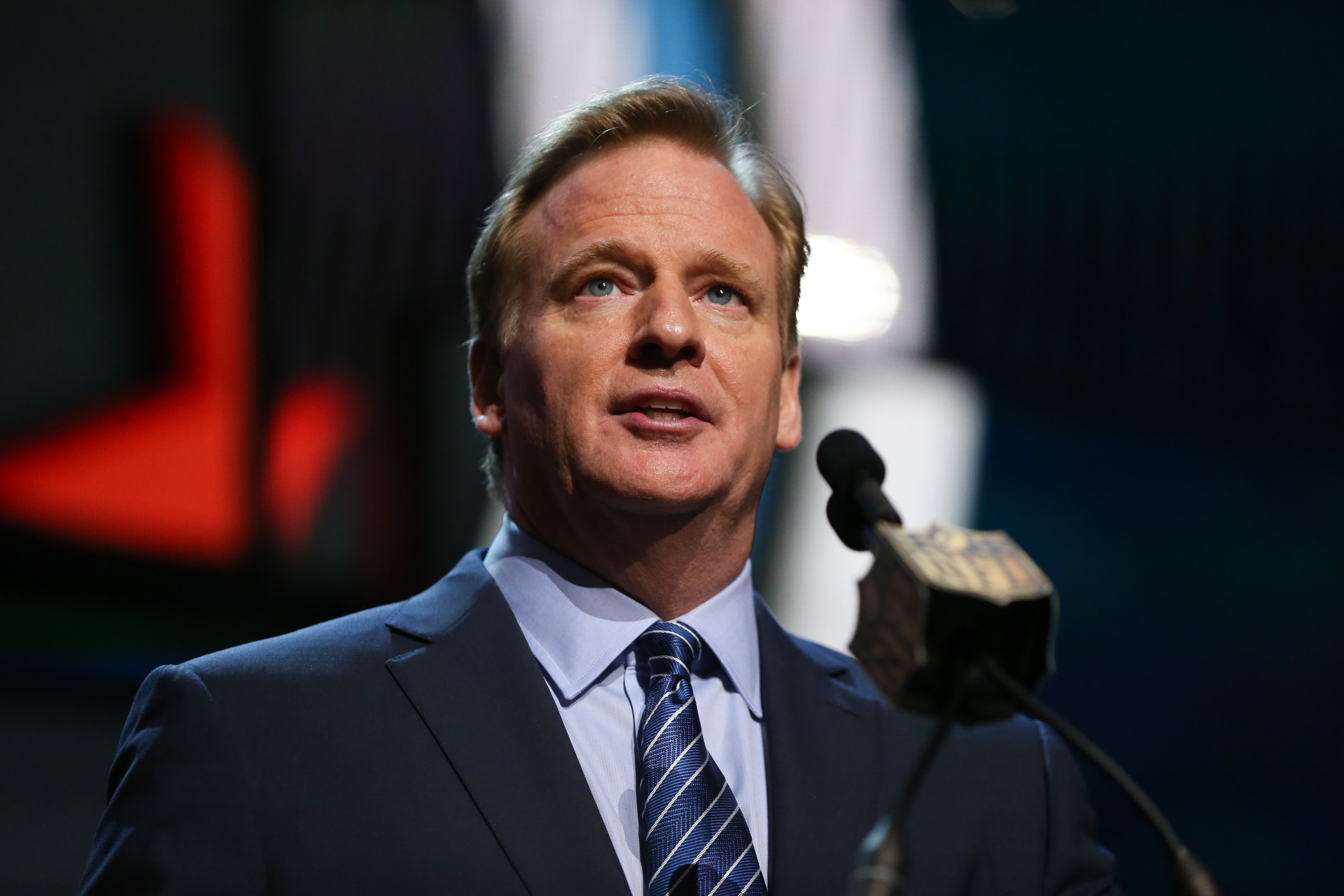 NFL Commissioner Roger Goodell in Chicago on April 30, 2015. (Jonathan Daniel—Getty Images)