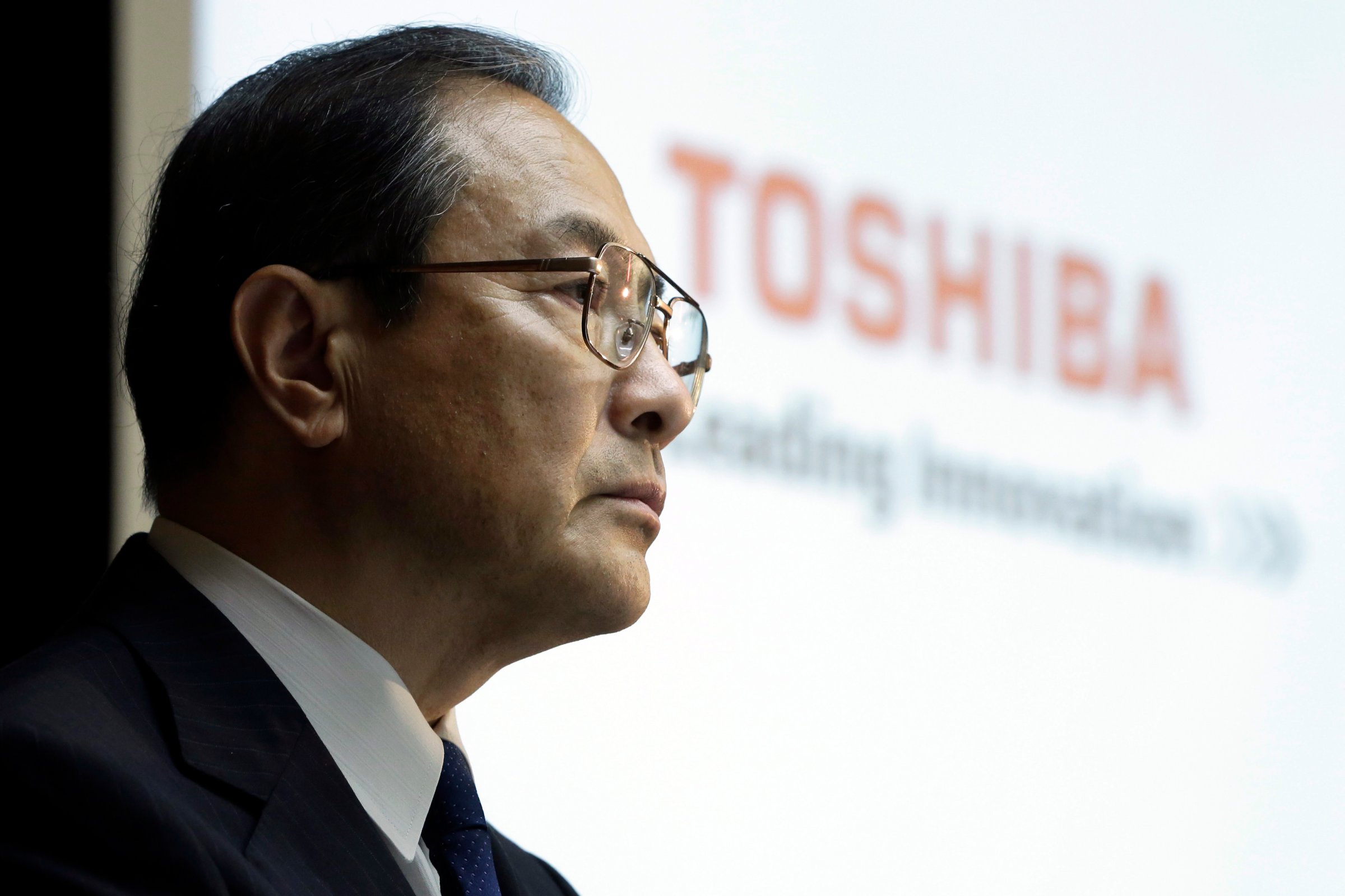 Toshiba Corp. President Masashi Muromachi Attends Earnings News Conference