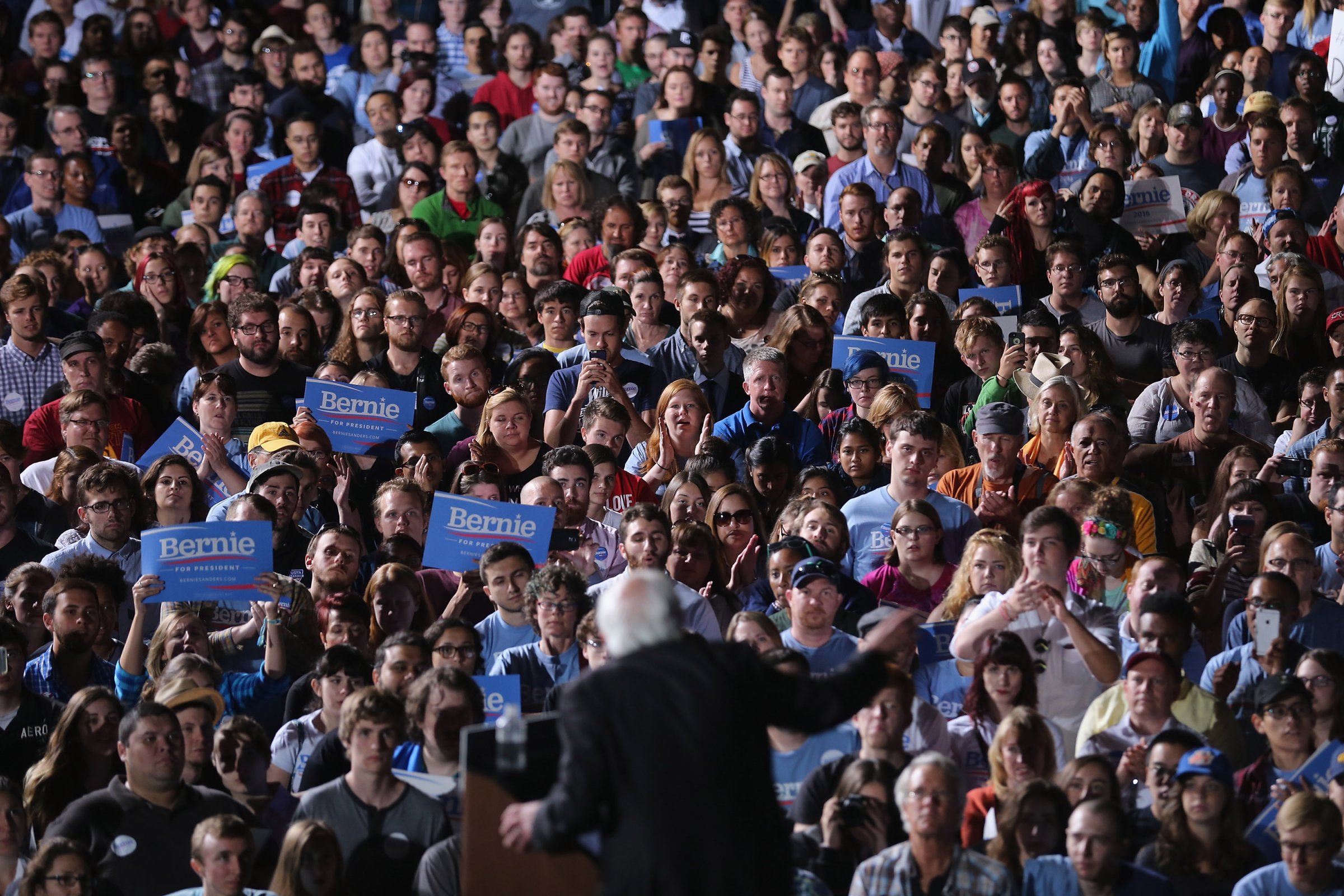 Bernie Sanders Holds Campaign Rally At Virginia Fairground