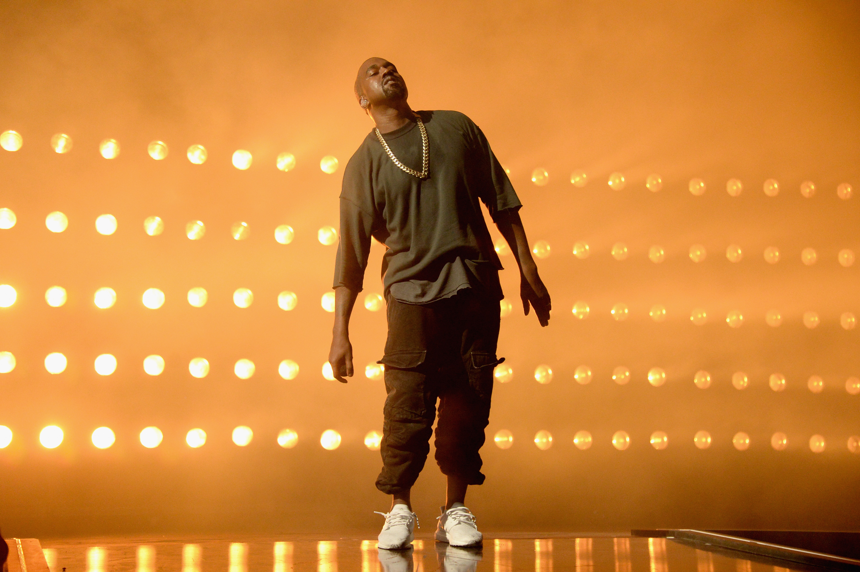 Kanye West performs onstage at the 2015 iHeartRadio Music Festival at MGM Grand Garden Arena on September 18, 2015 in Las Vegas, Nevada.  (Photo by Kevin Mazur/WireImage) (Kevin Mazur&mdash;WireImage)