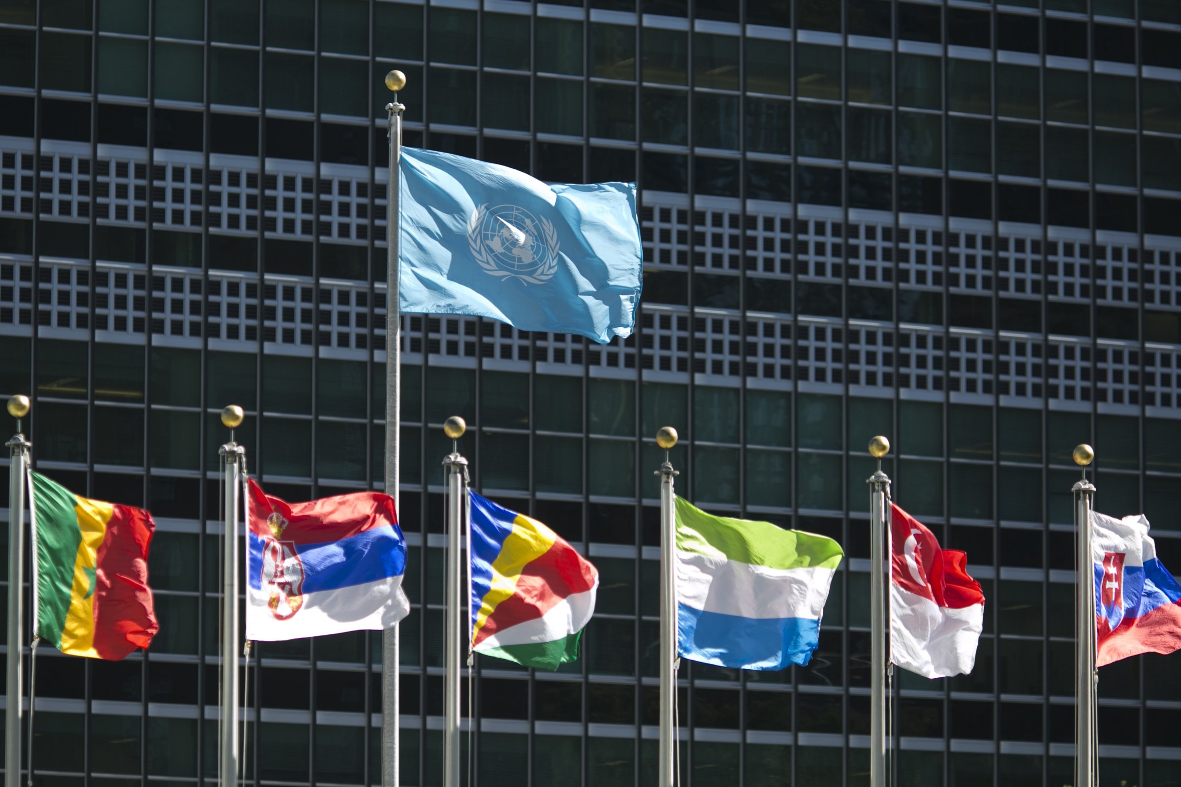 UN-GENERAL ASSEMBLY-FLAGS