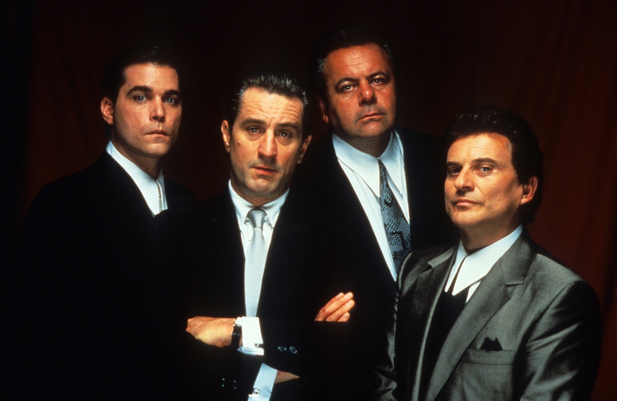 Ray Liotta, Robert De Niro, Paul Sorvino, and Joe Pesci publicity portrait for the film 'Goodfellas', 1990. (Warner Bros / Getty Images)