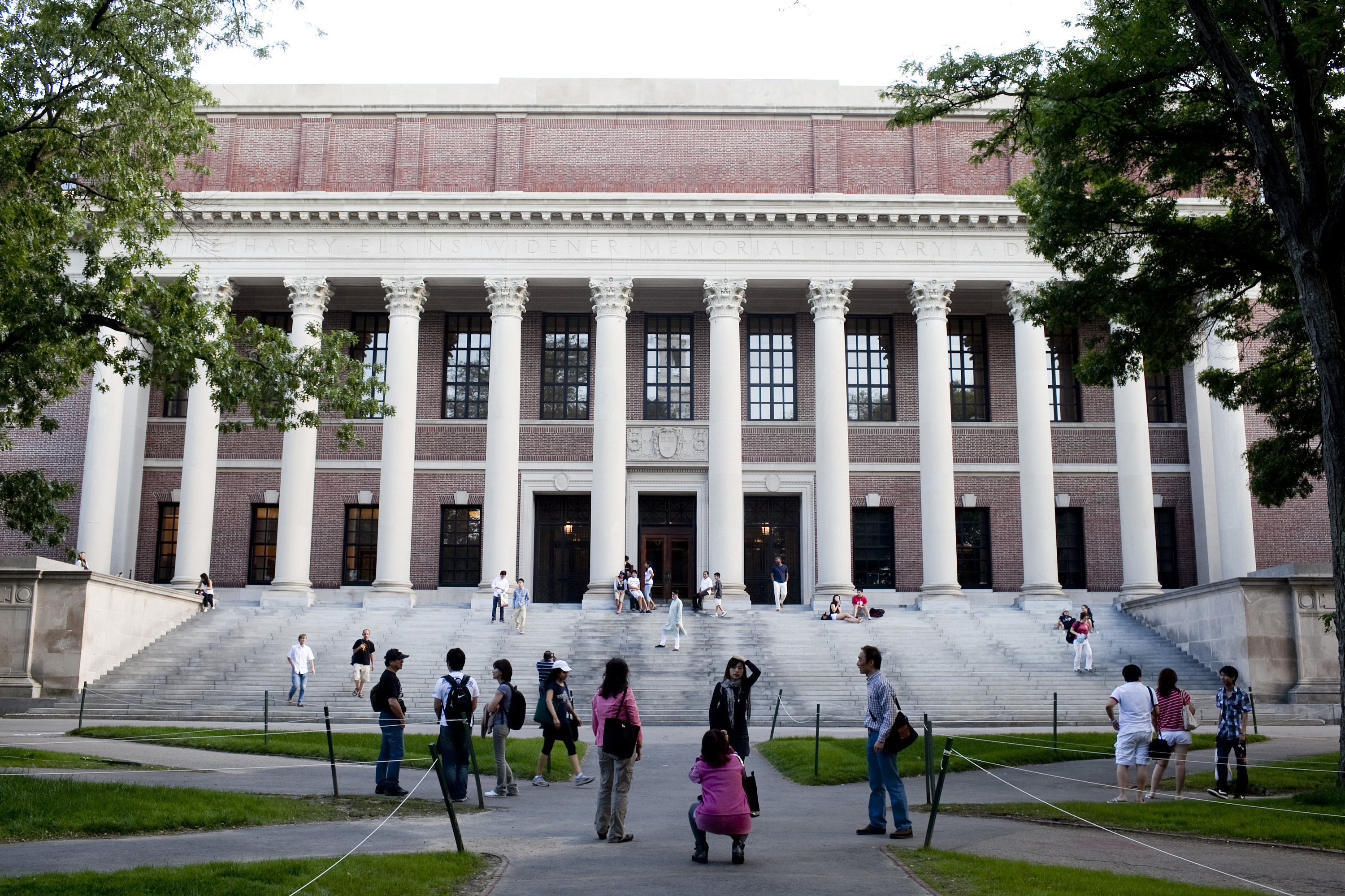 The Harry Elkins Widener library on the campus of Harvard University in Cambridge, Massachusetts, June 21, 2011.