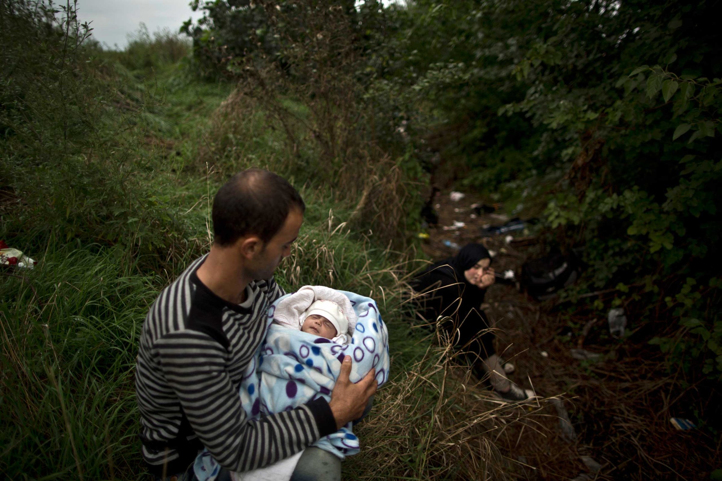 Hungary Migrants refugees children