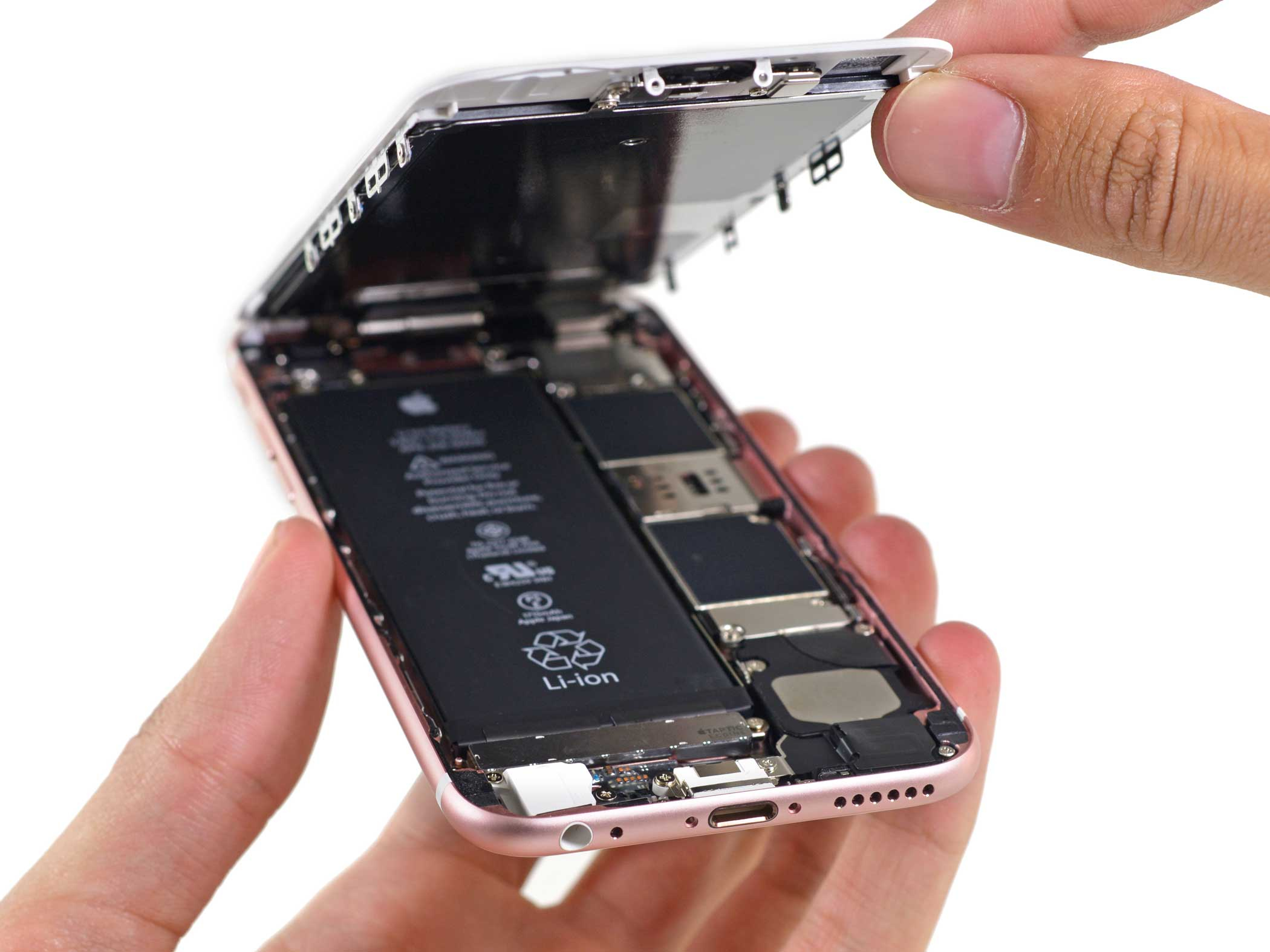 The innards of the iPhone 6s revealed.