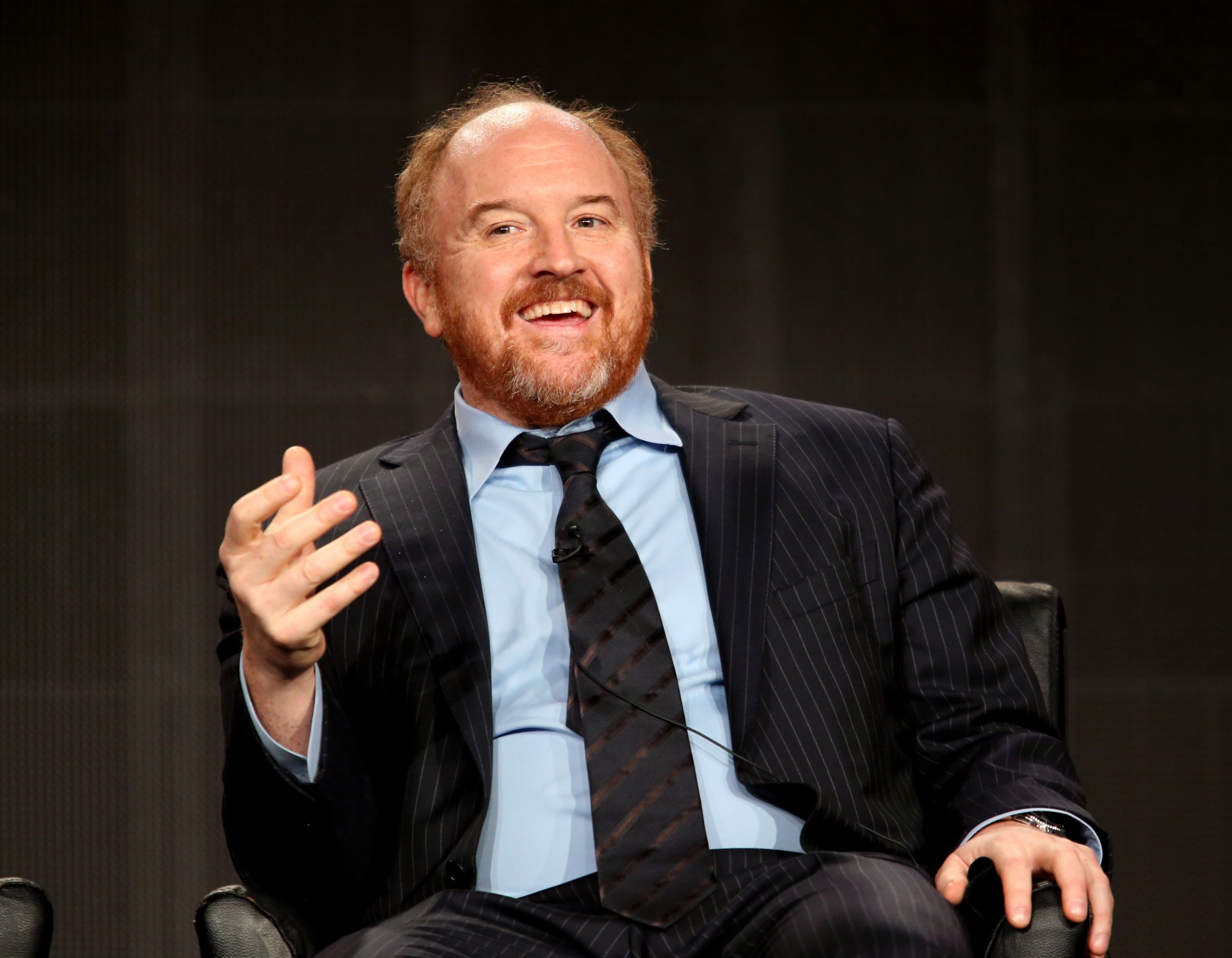 Louis C.K. at the 'Louie' panel discussion during the Television Critics Association press tour in Pasadena, Calif. on Jan. 18, 2015.