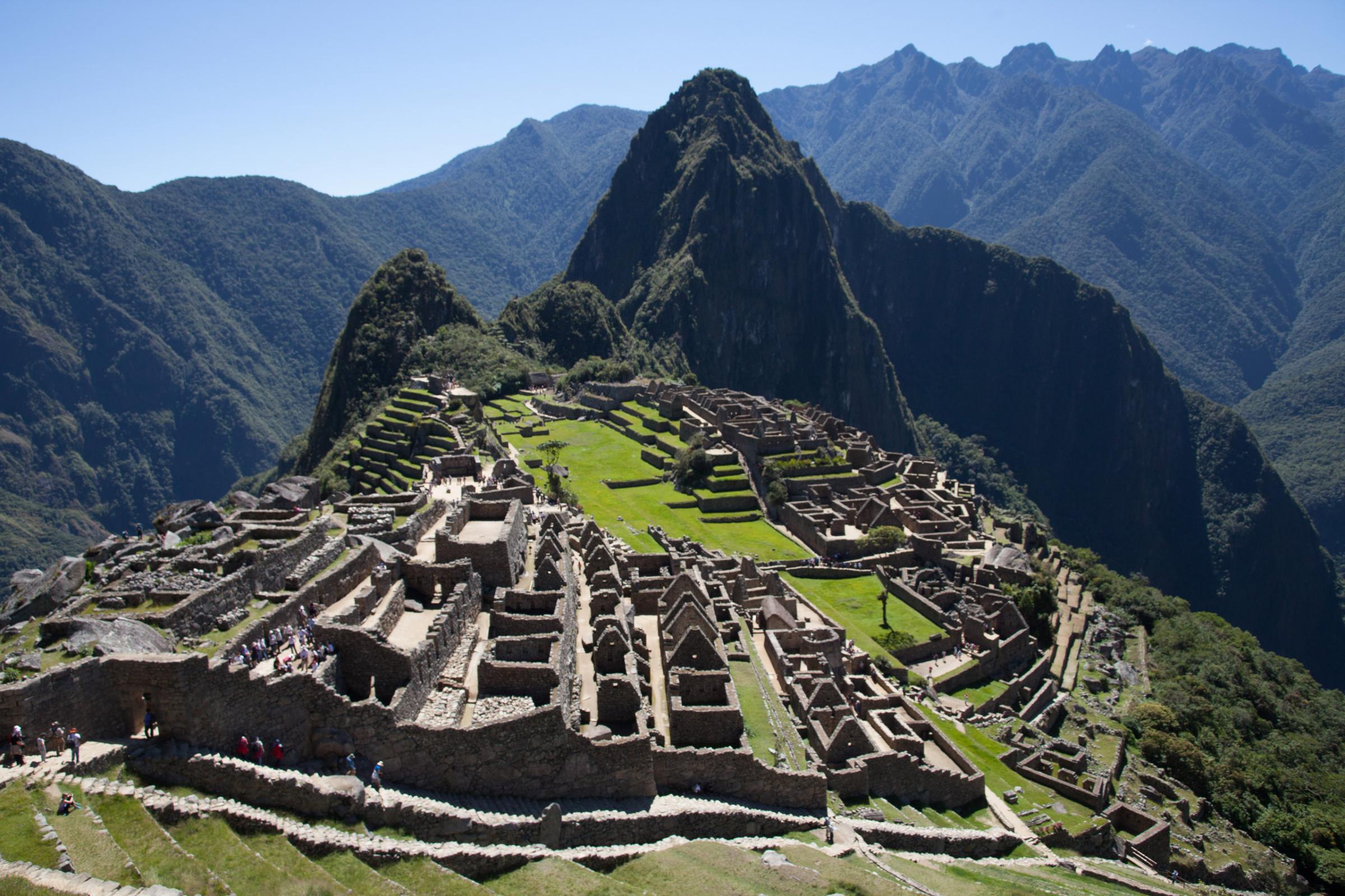 High Angle View Of Machu Picchu