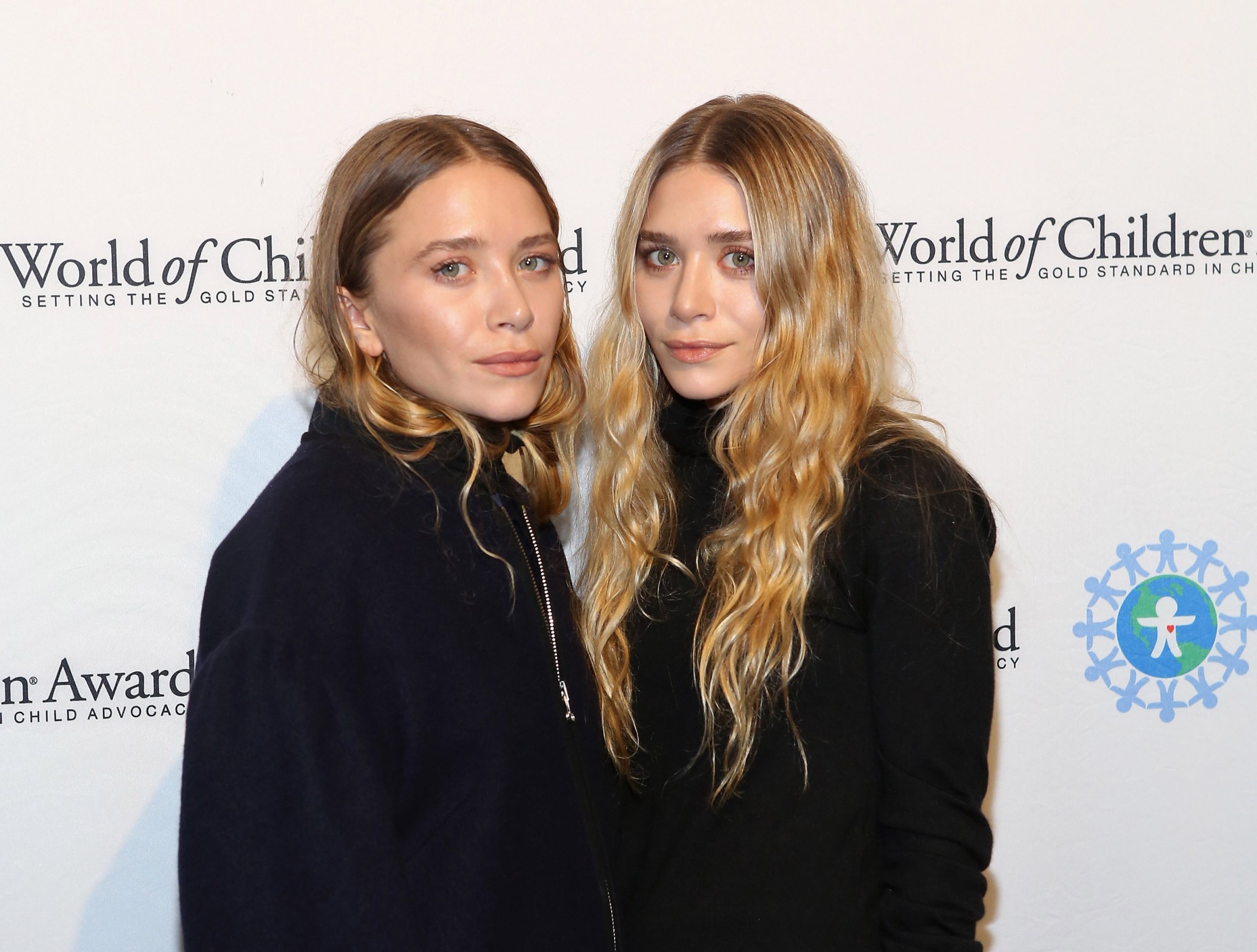 Mary-Kate Olsen and Ashley Olsen attend 2014 World Of Children Awards in New York City on Nov. 6, 2014.